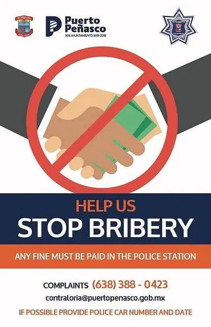 Help us stop bribery — municipal notice