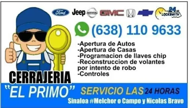 Cerrajería “El Primo” — 24-Hour Locksmith